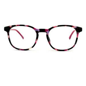 Lacoste L3632 219 Pink Havana Round Plastic Eyeglasses Frame 47-18-135 H13279